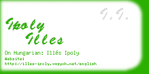 ipoly illes business card