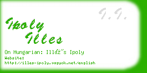 ipoly illes business card